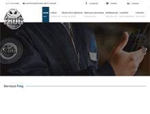 Tablet Screenshot of frogsecurity.com.br
